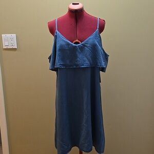 Standard Grace - Blue Chambray Denim Sleeveless Dress